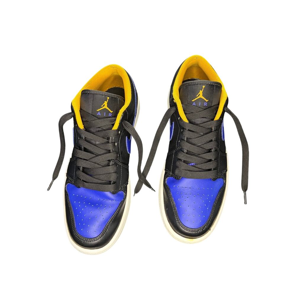 Nike Air Jordan 1 Low Lakers Black Dark Concord Taxi 553558-075 Size 9 Men